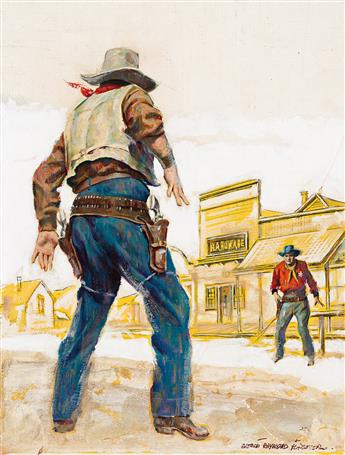 EVERETT RAYMOND KINSTLER (1926-2019) Quick draw duel.